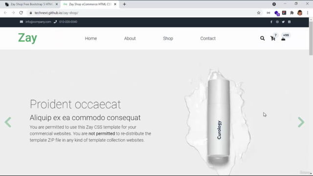 Carrito de compras en Javascript y php desde plantilla HTML – Screenshot 1