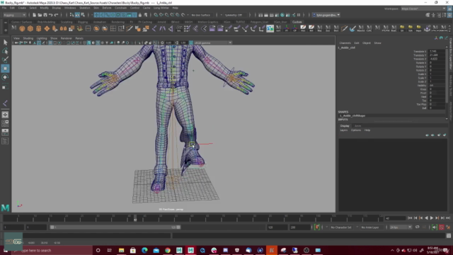 Rigging 101 for Game Characters | Maya – Screenshot 2