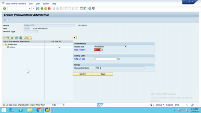 SAP S/4 HANA CO -Complete End to End Scenarios of "COSTING" – Screenshot 3