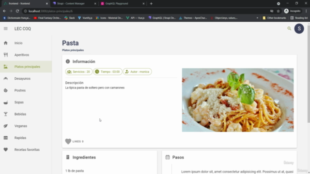 Nuxt.js - Framework de Vue.js con Strapi GraphQL – Screenshot 2