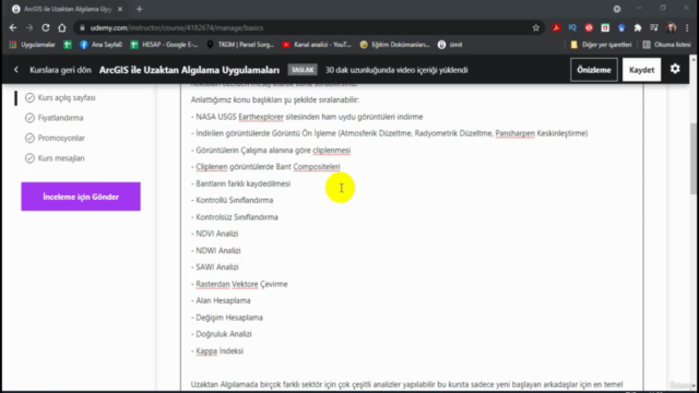 ArcGIS ile Uzaktan Algılama Uygulamaları – Screenshot 4
