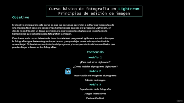 Curso Básico de edición de fotografía en Lightroom – Screenshot 3