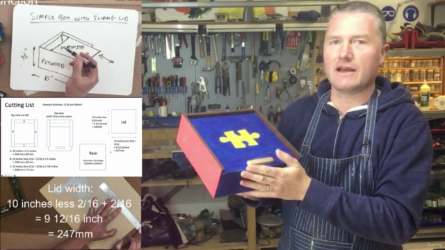 Woodworking: Make A Beautiful Wooden Box With A Sliding Lid – Screenshot 2