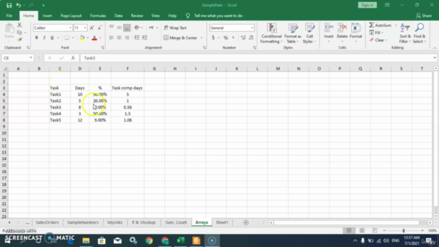 MS Excel Beginner to Intermediate Level Training – Screenshot 1