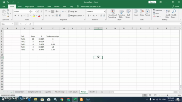 MS Excel Beginner to Intermediate Level Training – Screenshot 3