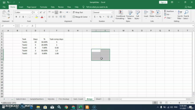MS Excel Beginner to Intermediate Level Training – Screenshot 4