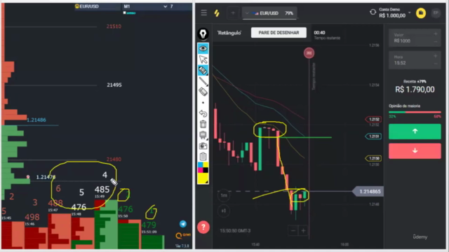 Va mod - Opções Binárias com Volume | Analise de Cluster | – Screenshot 2