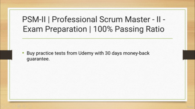 PSM2 Professional Scrum Master II certification Practice – Screenshot 3