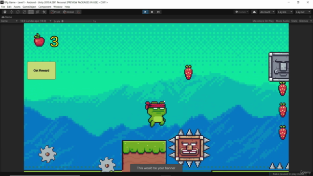 Create Action 2D Game With Video Ads In Unity - Screenshot_01