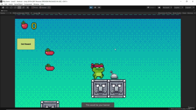 Create Action 2D Game With Video Ads In Unity - Screenshot_02