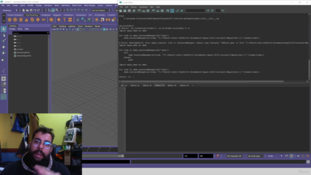 Intro to Python 3 for Maya 2022. – Screenshot 1