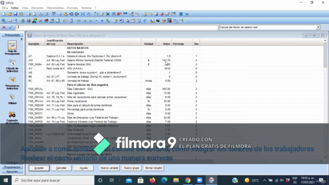 Elaborar presupuestos con Opus 2010 – Screenshot 2
