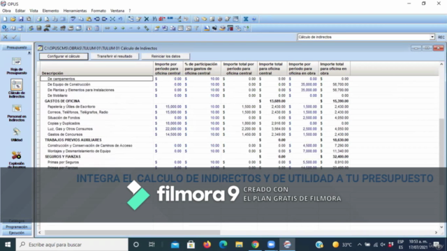 Elaborar presupuestos con Opus 2010 – Screenshot 3