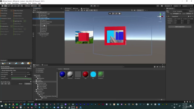 Augmented Reality Picture Frames and Portal Art with Unity – Screenshot 1