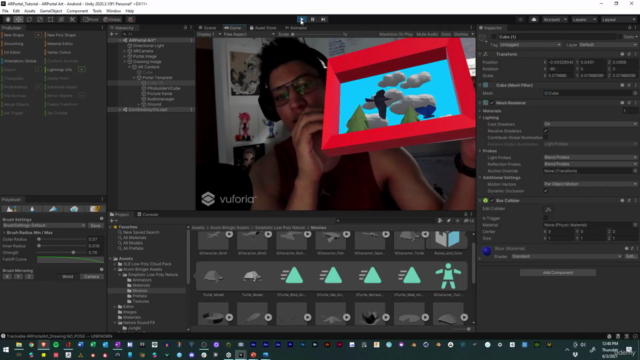 Augmented Reality Picture Frames and Portal Art with Unity – Screenshot 2