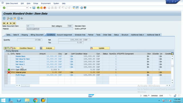 SAP Product Costing by Sale Order with Variant Configuration – Screenshot 2
