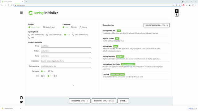 Spring Security with JSON Web Token and Refresh Token – Screenshot 1
