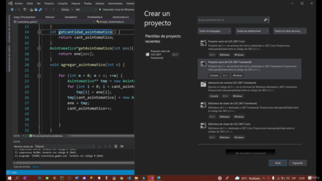 Aprende c++ desarrollando un videojuego desde cero-experto – Screenshot 1