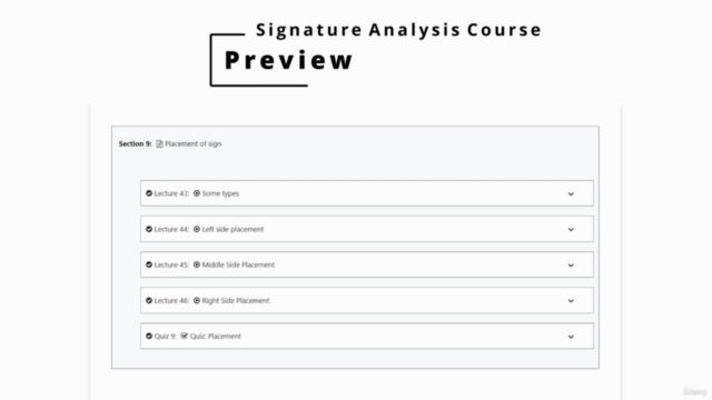 Complete Graphology Signature Analysis Certification Course – Screenshot 2