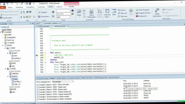 ABB Robot Studio – Screenshot 3