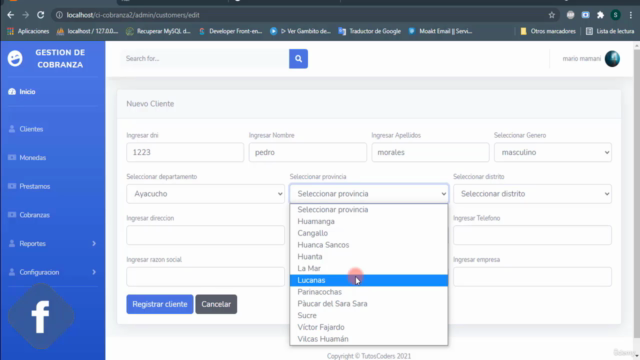 Crea un Sistema de Prestamos y Cobranzas en Codeigniter 3 – Screenshot 1