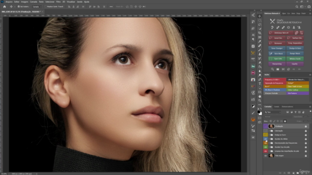 Tratamento de pele/decomposição de frequência no Photoshop. – Screenshot 3