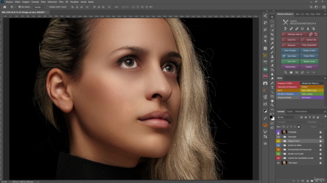 Tratamento de pele/decomposição de frequência no Photoshop. – Screenshot 4