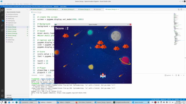 Create Space Invaders with Python PyGame - Screenshot_01