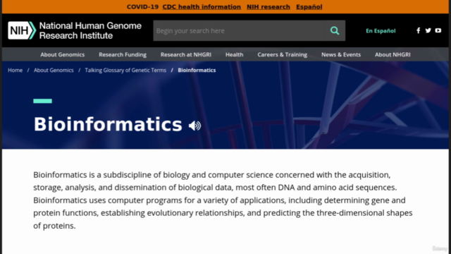 Practical Bioinformatics I – Screenshot 1