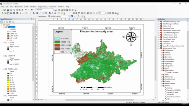 Soil erosion spatial modeling with RUSLE in ArcGIS software