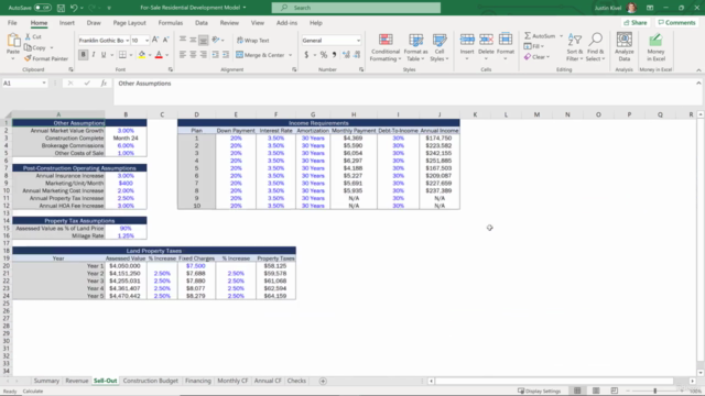 The For-Sale Residential Development Modeling Master Class – Screenshot 1