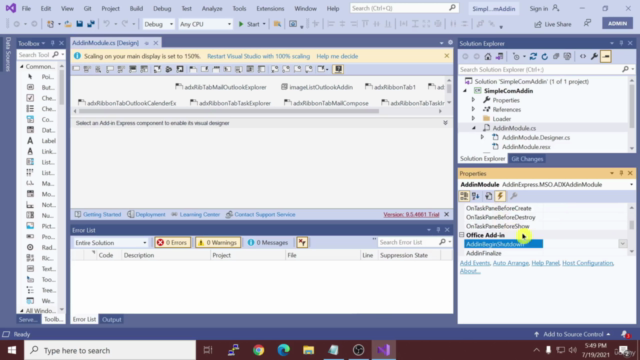 Outlook Desktop Add-ins Development For Beginners – Screenshot 1