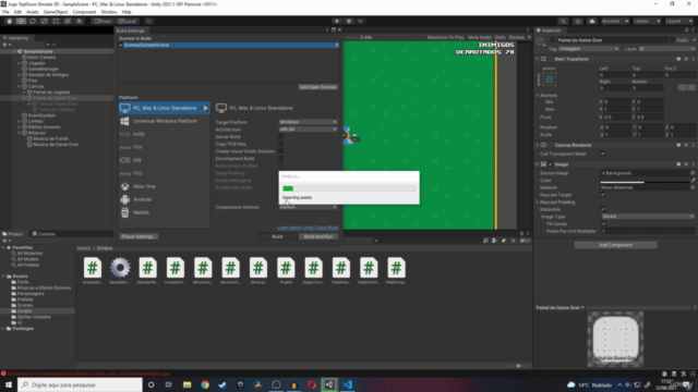 Crie um Jogo Top-Down Shooter 2D na Unity 2021 e C#! - Screenshot_02