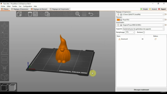 Prusa Slicer les bases – Screenshot 2