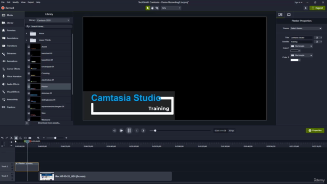 2024 Camtasia Studio Video Editing -Beginner to Intermediate - Screenshot_02