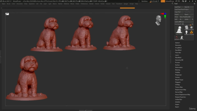 3d Modeling Zbrush Ultimate Course-beginners/advanced – Screenshot 3