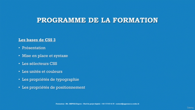 Formation complète CSS 3 (par la Pratique) – Screenshot 1