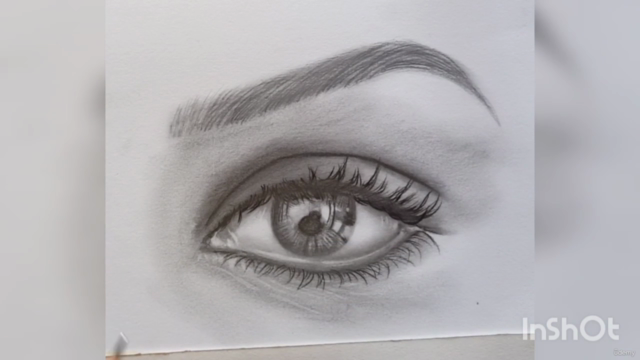 Complete Realistic eye drawing course with pencils – Screenshot 1