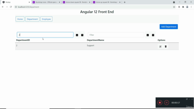 Angular 12, .NET Core Web API & PostgreSQL full-stack app – Screenshot 3