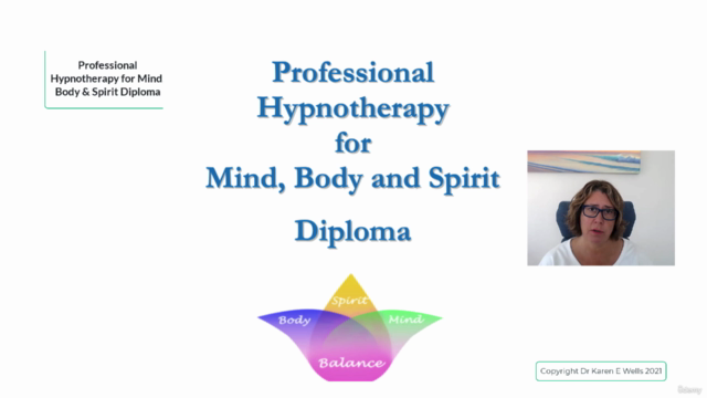 Professional Hypnotherapy for Mind, Body & Spirit Diploma – Screenshot 1