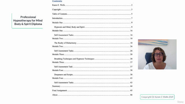 Professional Hypnotherapy for Mind, Body & Spirit Diploma – Screenshot 3