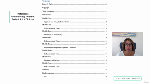 Professional Hypnotherapy for Mind, Body & Spirit Diploma – Screenshot 4