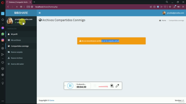 Sistema Para Compartir Archivos PHP, MYSQL, AJAX, JS – Screenshot 3