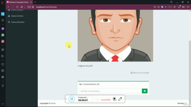 Sistema Para Compartir Archivos PHP, MYSQL, AJAX, JS – Screenshot 4