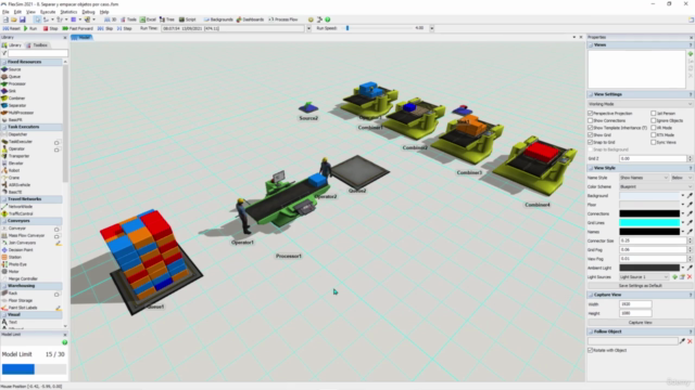 Fundamentos básicos de modelado y simulación con FlexSim. - Screenshot_01