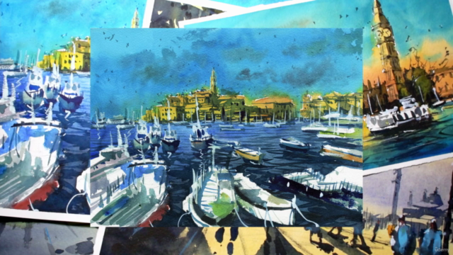 Learn Loose Watercolors: Coastal Landscapes – Screenshot 3