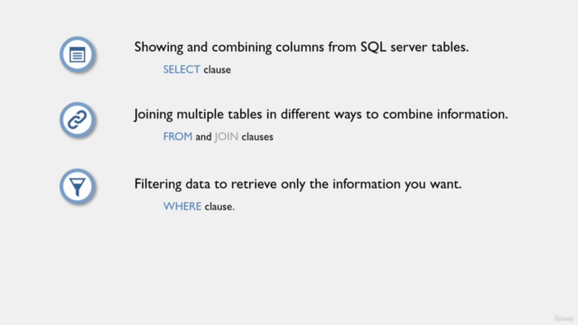 SQL Server Developer : SELECT query foundations – Screenshot 2