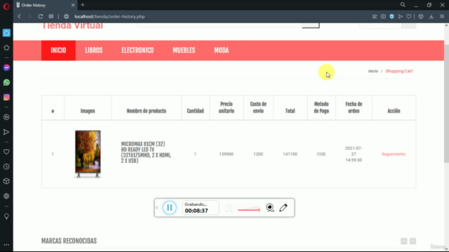 Sistema Tienda Virtual E-Commerce - PHP, MySQL , JS, AJAX – Screenshot 4