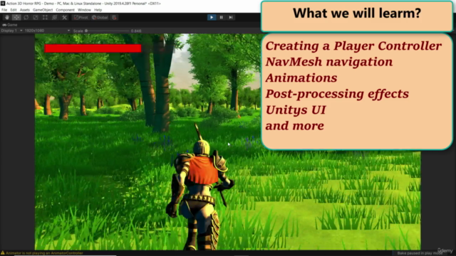 Create Action 3D RPG Game in Unity - Screenshot_01