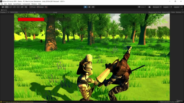 Create Action 3D RPG Game in Unity - Screenshot_02